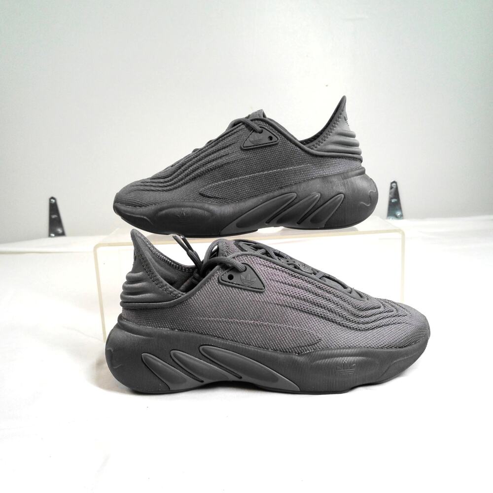 Adidas Ozelia Triple Grey Sneakers Women’s Size 6 Chunky Y2K Running Shoes - Picture 2 of 11